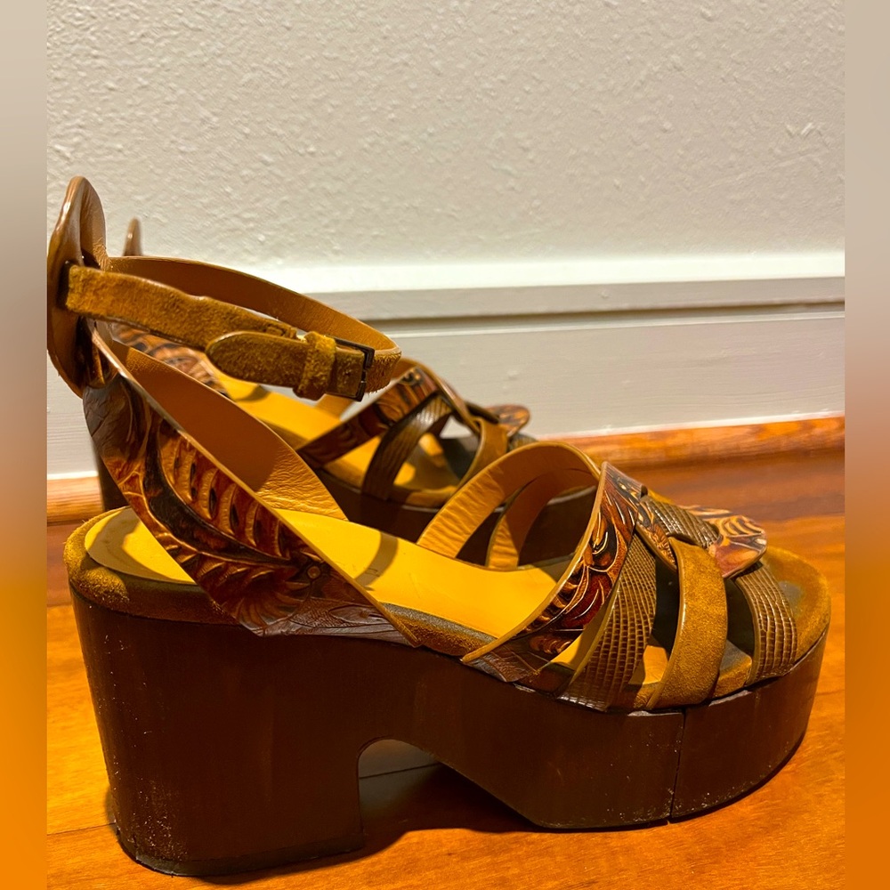 Robert Clergerie Brown Platform Sandals